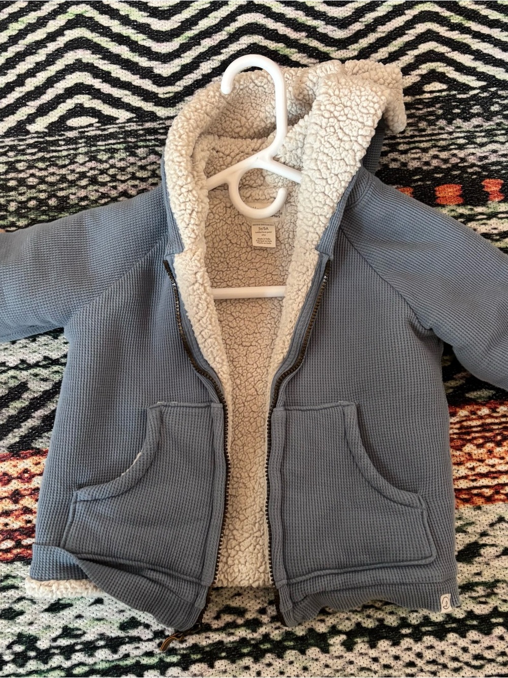 Carter’s Little Planet fleece lined hooded
Jacket 5T
